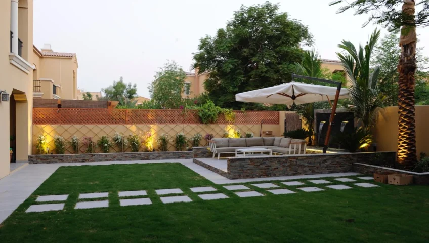Backyard Landscaping in Palmera Arabian Ranches