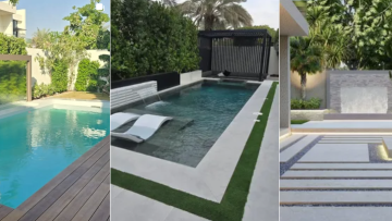 Modern Swimming Pool and Landscape Design in Dubai